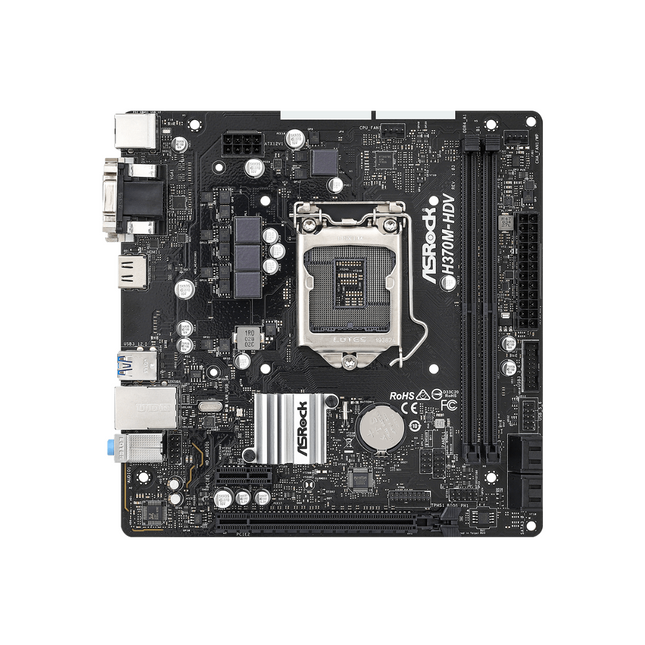 Tarjeta Madre ASRock H370M-HDV DDR4 | Micro ATX | LGA 1151 | DDR4 hasta 2666 MHz