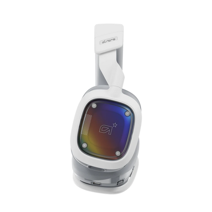 Headset Gaming Inalámbrico Logitech Astro A30 White/Purple | 3.5mm | Bluetooth 5.3 | LIGHTSPEED 2.4GHz | Micrófono Desmontable | 27h Batería | Compatible con PS5/PS4/PC/MAC