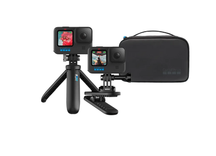 GoPro Travel Kit AKTTR-002 con Shorty, Clip Giratorio Magnético y Estuche Compacto