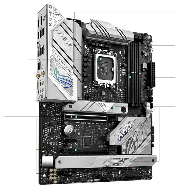 Tarjeta Madre ASUS ROG Strix B760-A Gaming WiFi | DDR5 | LGA1700 | WiFi 6 | PCIe 5.0 | 4x M.2