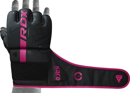 RDX Guantes MMA de Grappling Rosados, F6 Kara