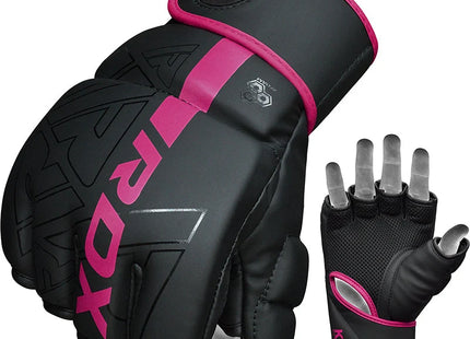 RDX Guantes MMA de Grappling Rosados, F6 Kara