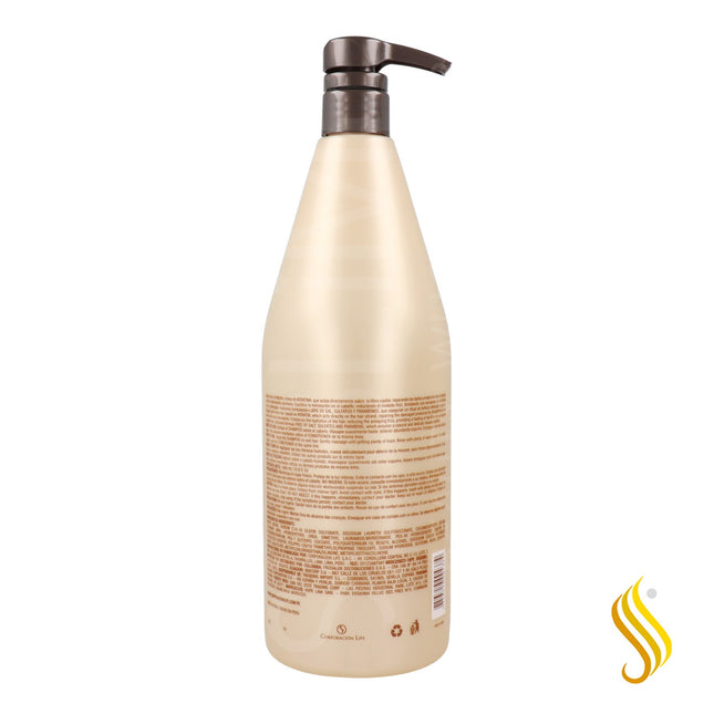 Shampoo Alisante Liso Keratina Placent Life | 1000ml | Control de frizz y alisado suave para cabello rebelde o encrespado