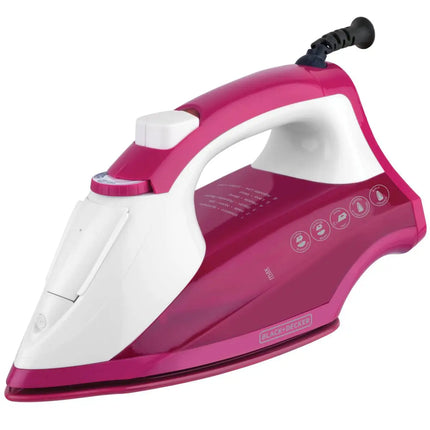 Plancha de Vapor Black+Decker IR1850 | 1200 W | Suela Cerámica Antiadherente | SmartSteam | Golpe de Vapor