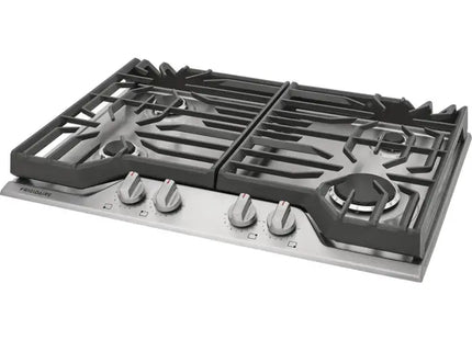 Frigidaire plantilla de gas 30 empotrable 4 quemadores FCCG3027AS