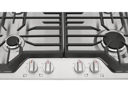 Frigidaire plantilla de gas 30 empotrable 4 quemadores FCCG3027AS