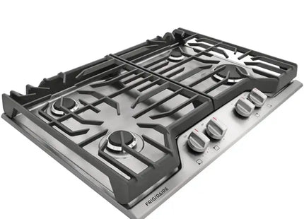 Frigidaire plantilla de gas 30 empotrable 4 quemadores FCCG3027AS