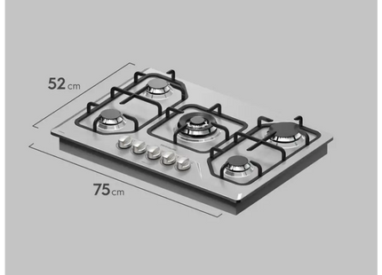 Plantilla de Gas Frigidaire FTGC3050XS | 30” | 5 Quemadores | Empotrable | Acero Inoxidable