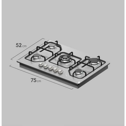 Plantilla de Gas Frigidaire FTGC3050XS | 30” | 5 Quemadores | Empotrable | Acero Inoxidable
