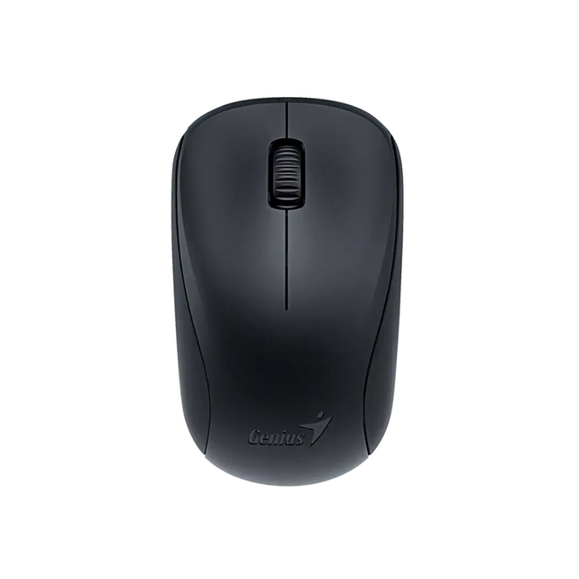 Mouse inalámbrico Genius NX-7000 negro con diseño ambidiestro compacto