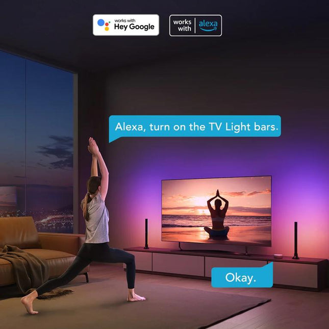 Barra de Luces Govee Smart Flow Pro RGBIC TV 55”-77” H6046 | Iluminación Reactiva | Control por App y Voz