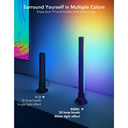 Barra de Luces Govee Smart Flow Pro RGBIC TV 55”-77” H6046 | Iluminación Reactiva | Control por App y Voz