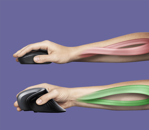 Mouse Trust Verro Ergonomico Vertical Negro, 23507