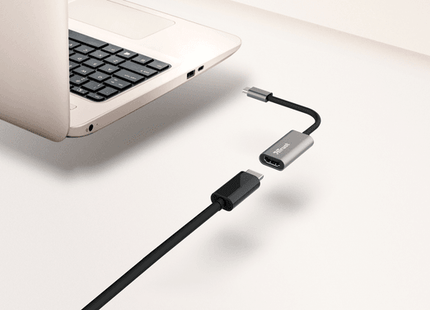Puerto HDMI hembra del adaptador Trust Dalyx para conexión 4K