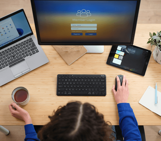 Teclado Trust Lyra Inalámbrico Compacto en Español, 25059