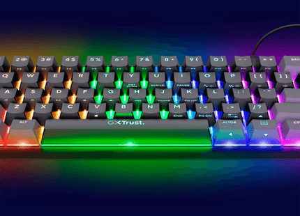 Teclas programables y multifunción del teclado gaming Trust GXT 867 Acira
