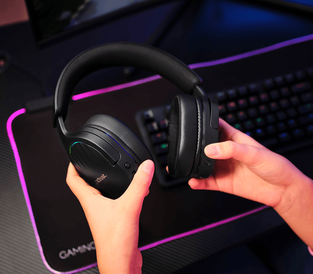 Headset Trust Fayzo GXT 491 Gaming Inalámbricos Negro, 24901