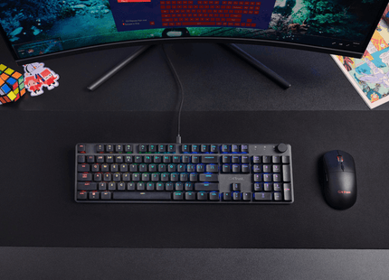 Teclado Trust GXT 866 Torix Premium Mecánico Gaming en Inglés, 24910