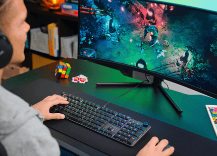 Teclado Trust GXT 866 Torix Premium Mecánico Gaming en Inglés, 24910