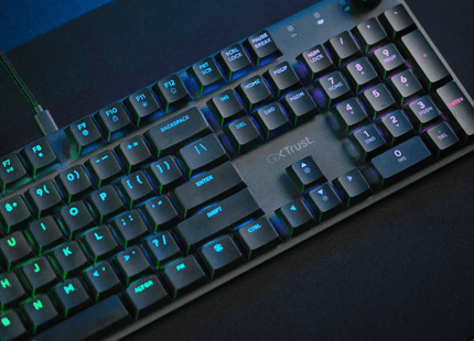 Teclado Trust GXT 866 Torix Premium Mecánico Gaming en Inglés, 24910