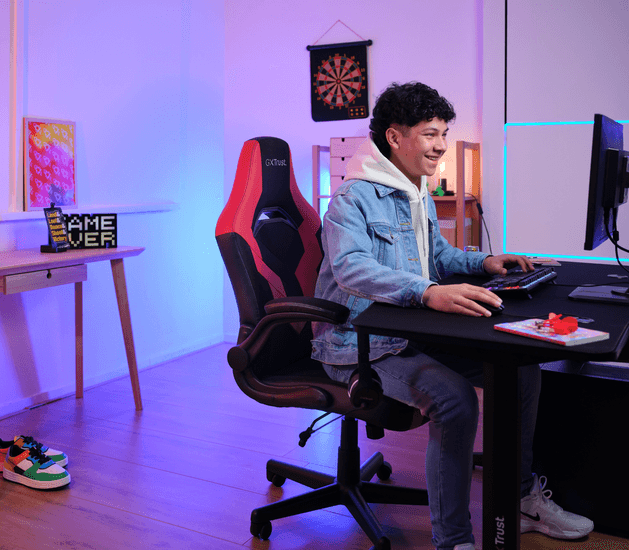 Silla Trust GXT Riye 703R Gaming Rojo, 24986