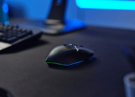 Vista lateral izquierda mouse Trust GXT 110 Felox mostrando botones laterales