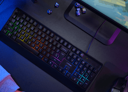 Teclado Trust GXT 792 teclas gaming resistentes uso intensivo jugadores