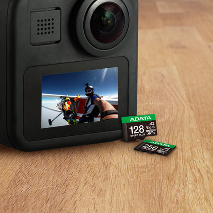 Memoria MicroSDXC ADATA Speed Plus UD128GUI3V30A2SP-RA1 | 128GB | Clase 10 | UHS-I U3 V30 A2 | Con Adaptador