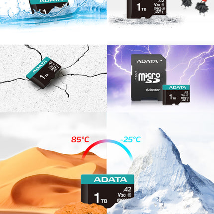 Memoria Micro SD ADATA | 1TB | UHS-I | V30 | A2 | Clase 10