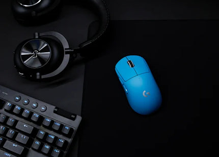 Logitech Mouse Gaming 32000 DPI Cyan, PRO X Superlight 2
