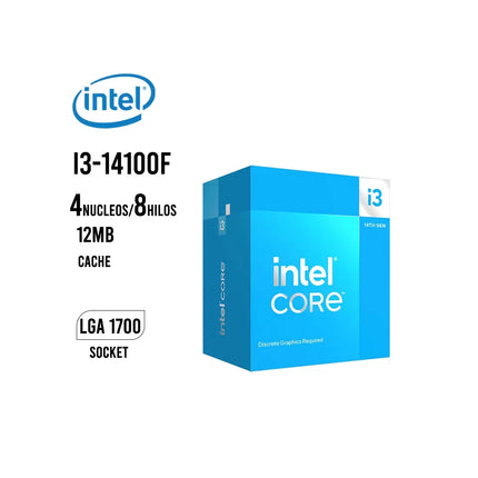 Procesador Intel Core i3-14100 | 14ª Gen | 3.5 GHz | LGA 1700