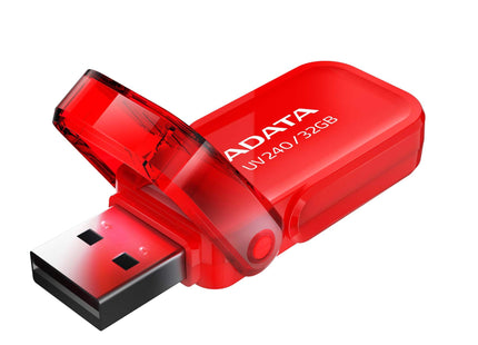 Memoria USB ADATA UV240 | 32GB | USB 2.0 | Rojo | Diseño retráctil