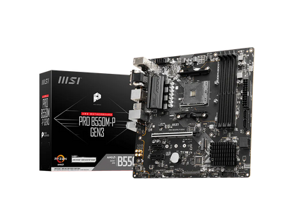 Tarjeta madre MSI PRO B550M-P GEN3 vista frontal
