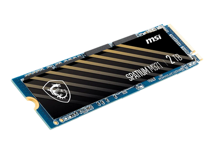 Disco sólido MSI M371 500GB mostrando conectores M.2 dorados