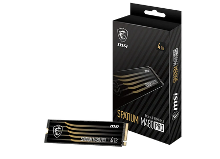 SSD NVMe MSI M480 de 1TB empaque original con accesorios incluidos