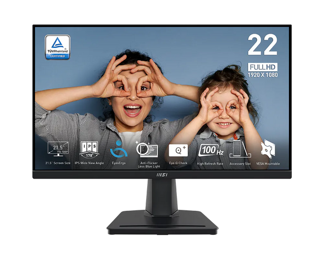 MSI Monitor 22 pulgadas FHD 100 Hz, PRO MP225
