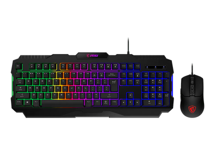 MSI Combo Teclado y Mouse RGB, FORGE GK100