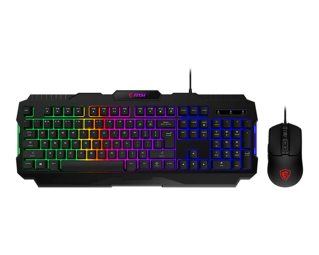 MSI Combo Teclado y Mouse RGB, FORGE GK100