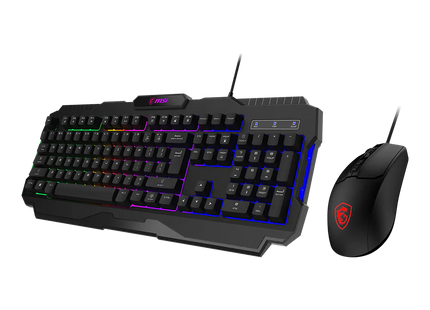 MSI Combo Teclado y Mouse RGB, FORGE GK100