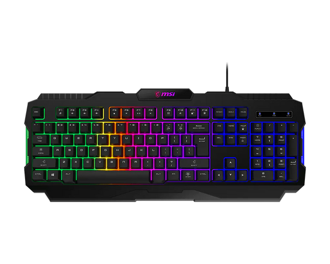 Teclado y Mouse Gaming RGB MSI FORGE GK100 Combo US S11-04US20L-HH9 | Teclado + Mouse | RGB | USB | Inglés