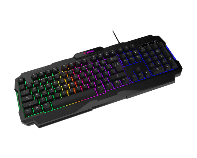 Teclado y Mouse Gaming RGB MSI FORGE GK100 Combo US S11-04US20L-HH9 | Teclado + Mouse | RGB | USB | Inglés