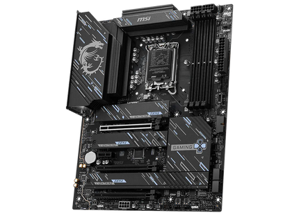 Panel de conectores traseros MSI Z890 Gaming Plus WiFi con puertos USB y ethernet
