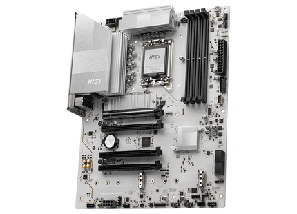 Detalle del socket LGA 1851 y slots de memoria DDR5 en tarjeta madre MSI PRO Z890-S WIFI