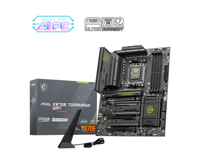 Socket AMD AM5 y slots DDR5 de la MSI X870E TOMAHAWK