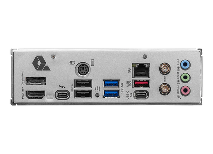 Motherboard MSI PRO B860M-A perspectiva diagonal exhibiendo diseño compacto micro-ATX completo