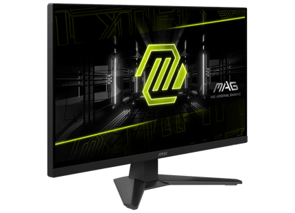 Monitor MSI MAG 272F X24 vista lateral derecha mostrando el perfil delgado del panel