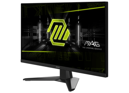 Vista trasera del monitor gaming MSI MAG 272F X24 con puertos de conexión visibles