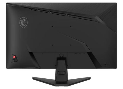 Monitor MSI MAG 272F X24 vista angular mostrando el soporte ajustable y diseño completo