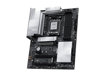 Tarjeta Madre MSI X870E vista posterior con puertos I/O y WiFi