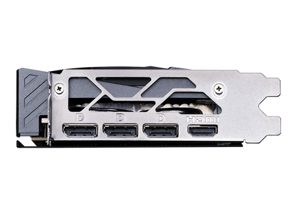 Tarjeta de video MSI RTX 5060 Ti instalada en PC gaming con iluminación RGB activa